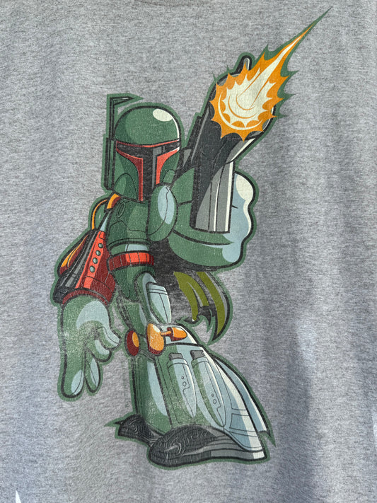 Vtg Walt Disney World Star Wars Boba Fett Graphic Tee Sz M