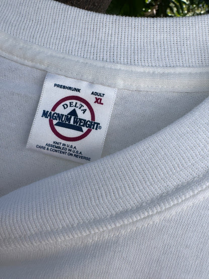 Vtg 2001 9/11 America Will Never Forget Twin Towers Tee Sz XL Delta Magnum Weight USA