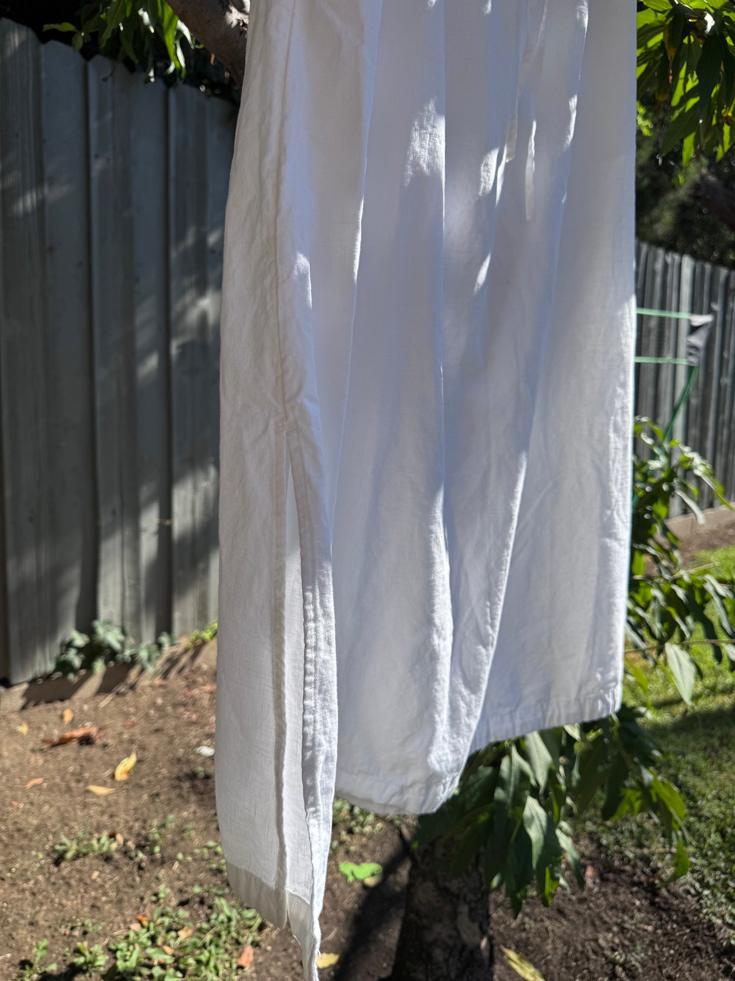 Universal Thread White Drawstring Midi Skirt Women’s Sz M