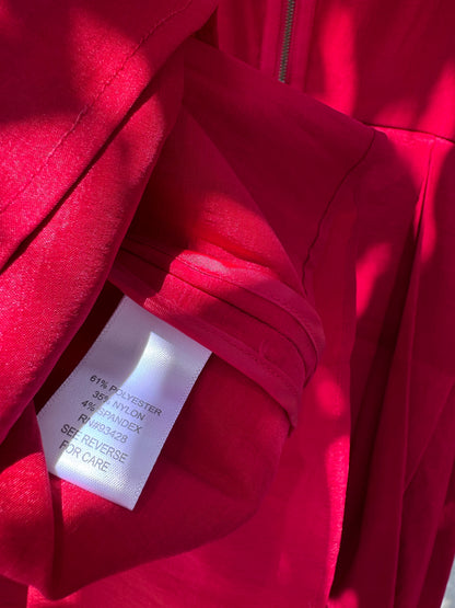 NEW Kristin Davis Red Sleeveless Pleated Dress – Size 10