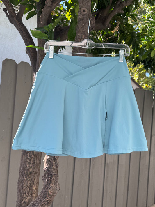 Blogilates Crossover High Waisted Skort with Pockets Sz Large