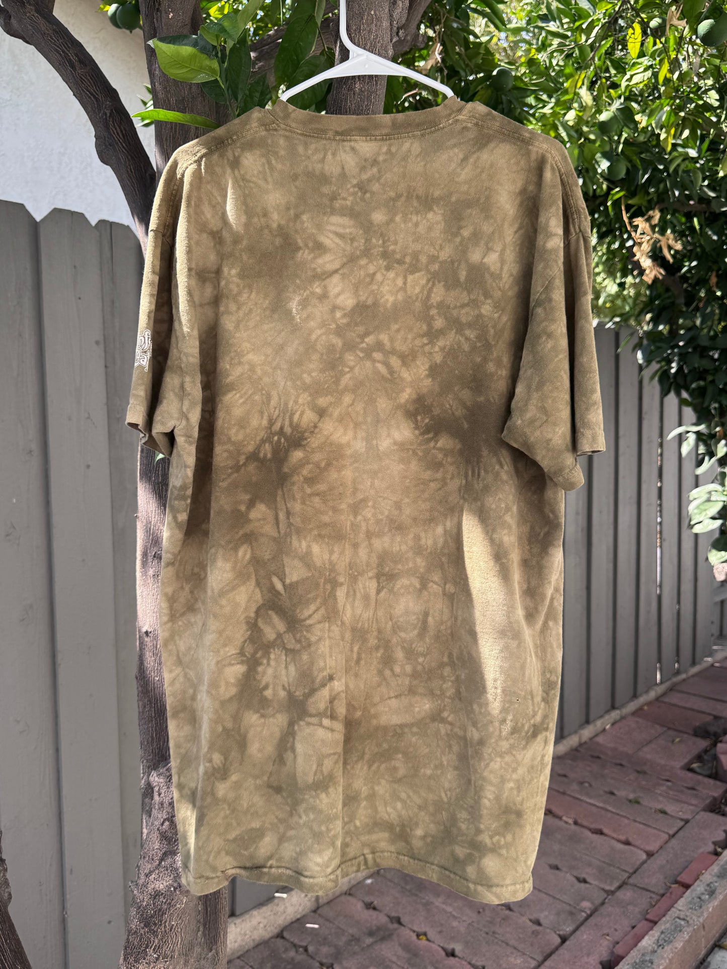 Vtg Rainforest Cafe MANIMALS Lion Headphones Tie-Dye Tee Sz XL