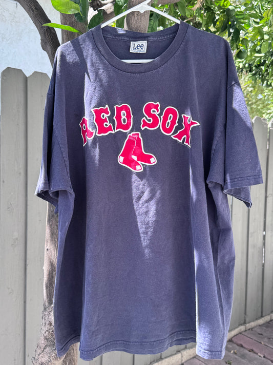 Vtg 90’s Y2K Lee Sport Boston Red Sox MLB Navy Tee Sz XL