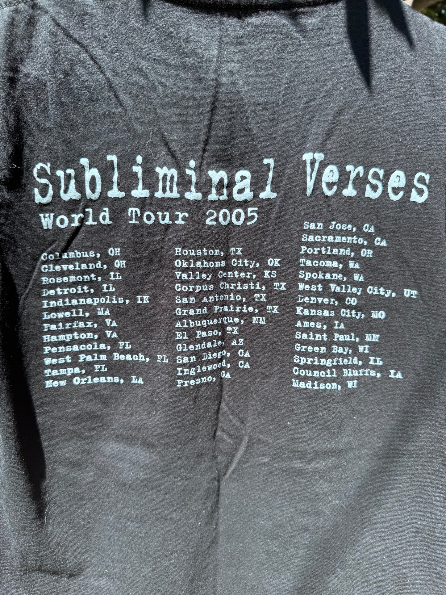 Slipknot Subliminal Verses World Tour 2005 Graphic Tee Size XS