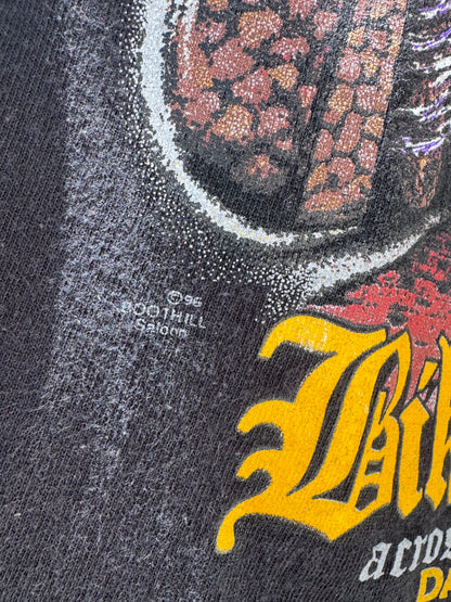 Rare Vtg 1996 Boot Hill Saloon Biketoberfest Daytona Beach Tee Sz Youth L