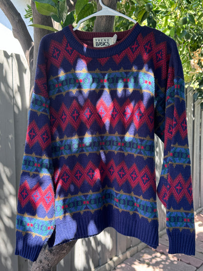 Vtg 80s-90s Trend Basics Knit Sweater Size XL