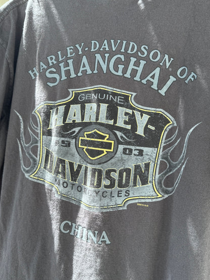 Harley Davidson Shanghai Dealer Graphic Tee Sz XL