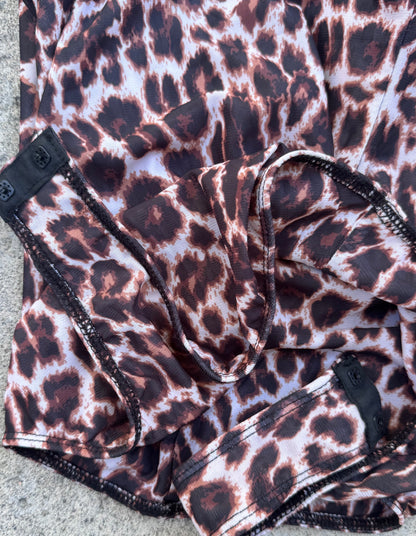 Lulus One-Shoulder Leopard Print Bodysuit – Size M