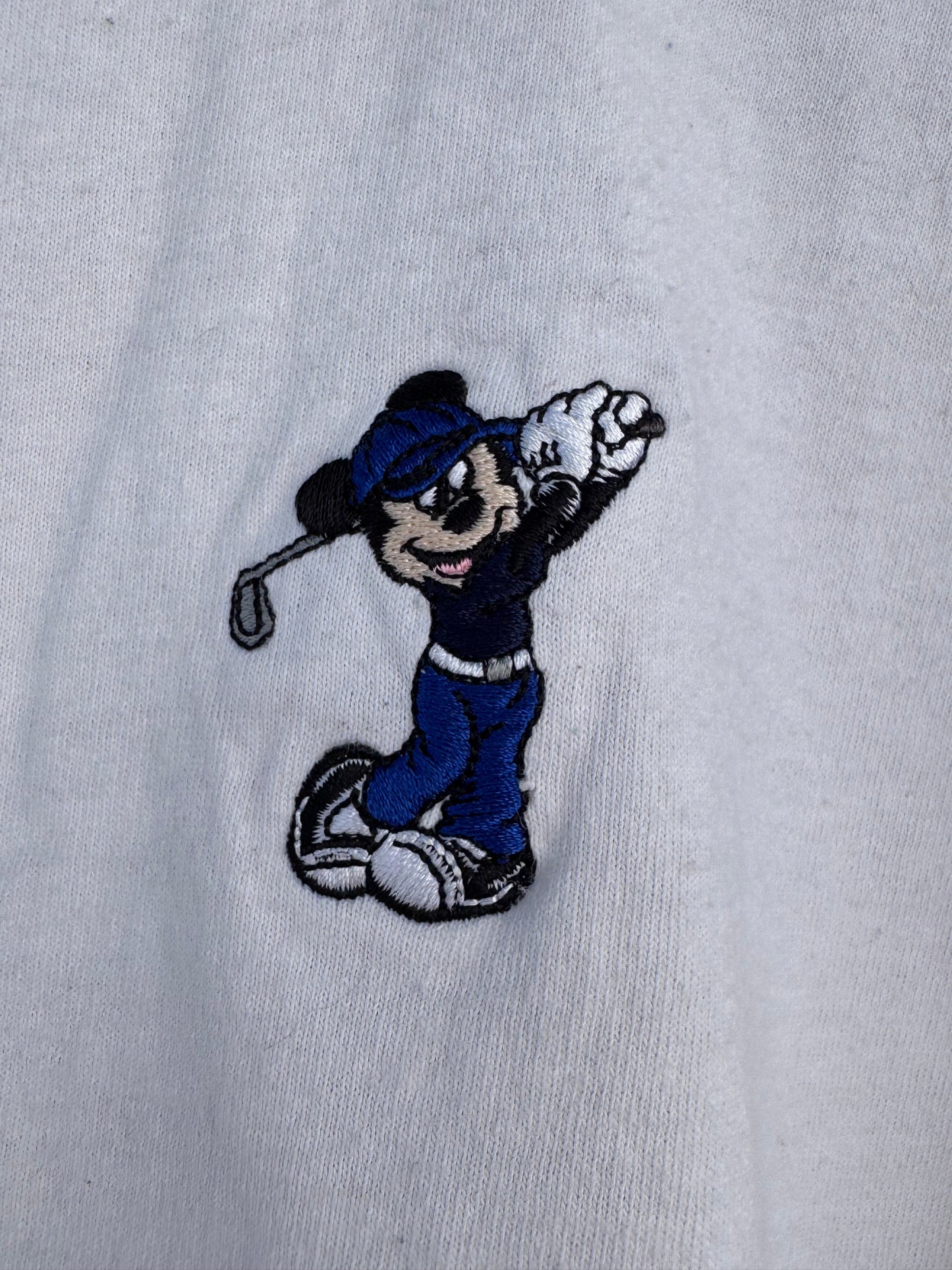 Vtg Ahead Authentics Disney Golf Mickey Mouse Embroidered Tee Sz 2XL