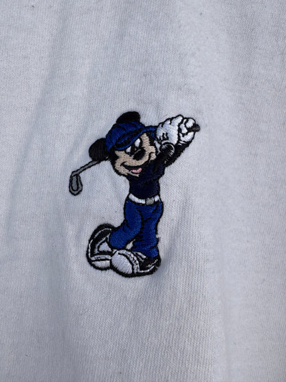 Vtg Ahead Authentics Disney Golf Mickey Mouse Embroidered Tee Sz 2XL