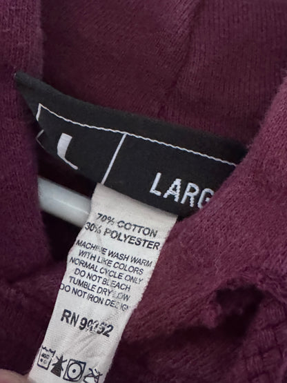 Premier Plum “P Logo” Graphic Hoodie – Size Large