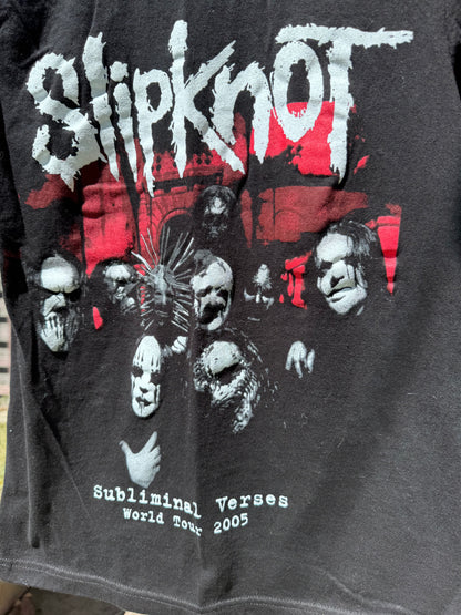Slipknot Subliminal Verses World Tour 2005 Graphic Tee Size XS