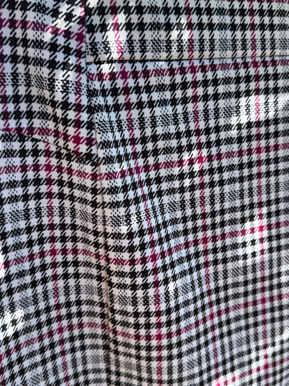 Michael Kors Plaid Pencil Skirt with Gold Zipper Sz M