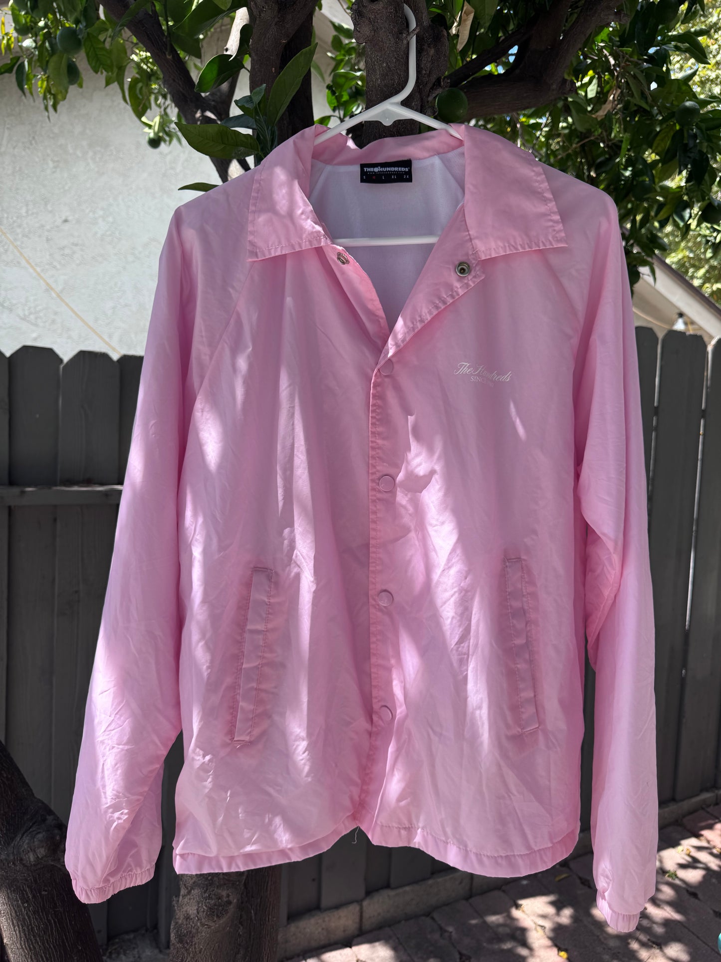 The Hundreds Since 1980 Pink Bomber Jacket Sz M