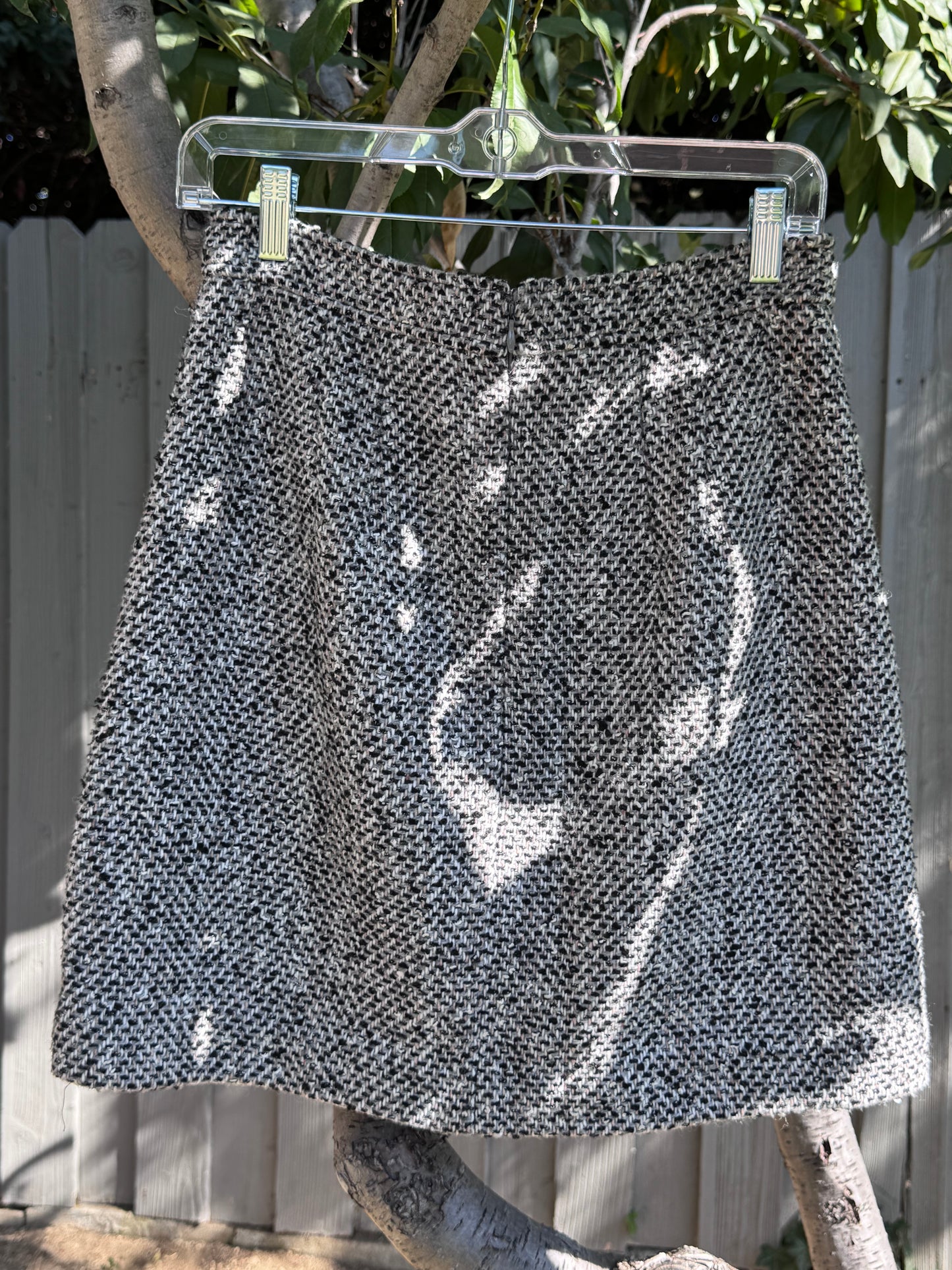 LOFT Button-Front Tweed Mini Skirt – Size 4