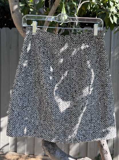 LOFT Button-Front Tweed Mini Skirt – Size 4