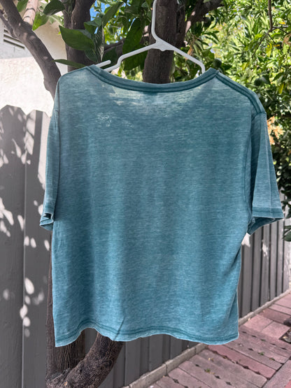 NEW Lake Tahoe California Graphic Crop Tee Size L